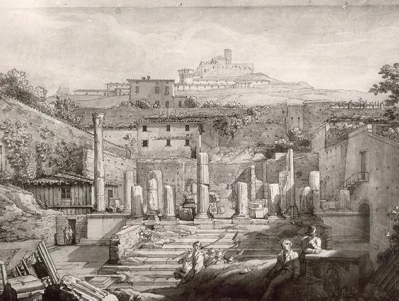 38-Luigi Basiletti –il capitolium ed il castello 